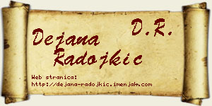 Dejana Radojkić vizit kartica